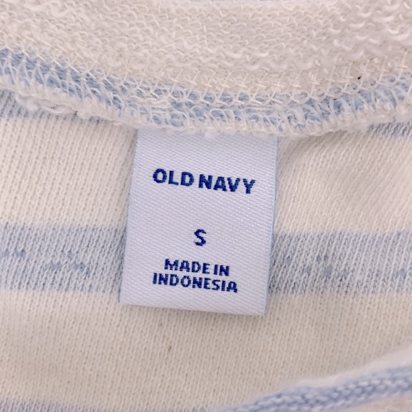 Old Navy Cotton tank striped Romper shorts set Blue and Creme Size Small - Picture 9 of 11